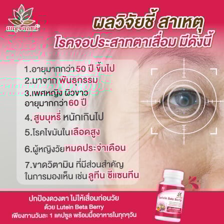 BOXSET เบญจออยล์ ลูทีน เบต้า เบอร์รี่ 30 แคปซูล 6 กระปุก _6